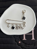 ✨🐆 LÉOPARD ARGENTÉ broche + charm 🐆✨